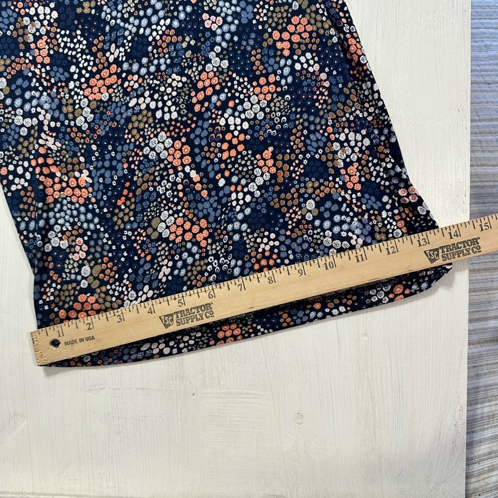Olivia Grey Sleeveless Wide-Leg Jumpsuit L Navy Multi Dot Print V-Neck - Picture 4 of 11